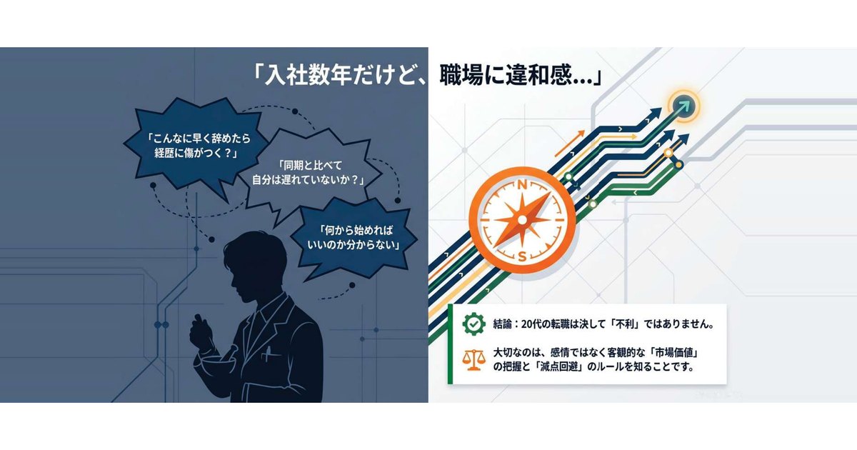 20代・第二新卒の薬剤師の転職は不利?市場価値の考え方