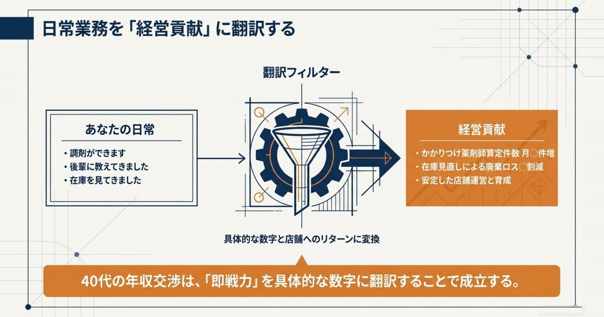 経営貢献度(加算実績・店舗運営)を言語化する