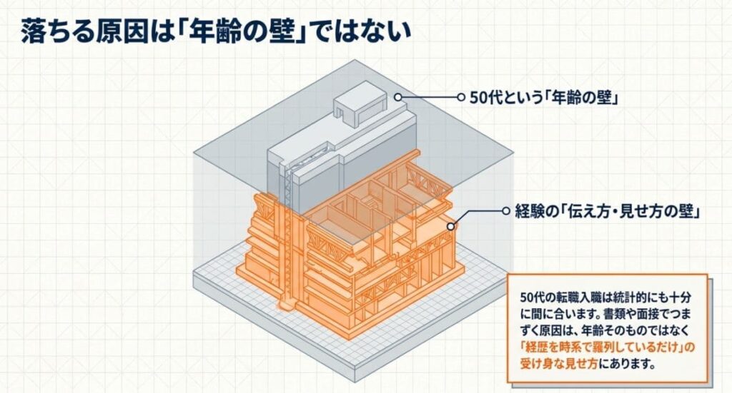 落ちる原因は「年齢の壁」より「見せ方の壁」