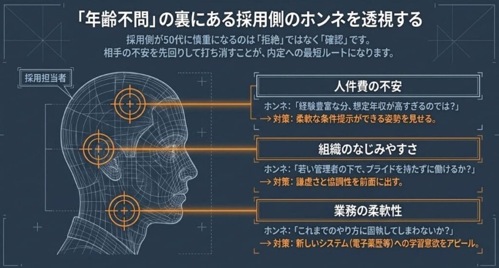 なぜ採用担当は50代に慎重になるの?