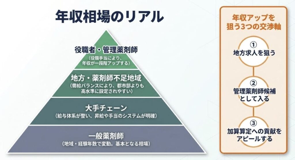 調剤薬局の薬剤師の年収相場