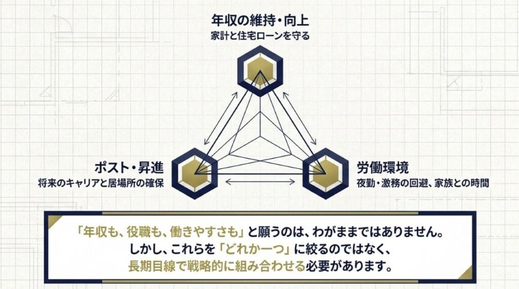 まとめ:年収・ポスト・働き方を長期目線で組み合わせる