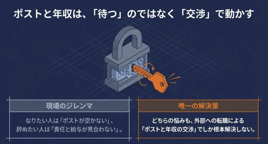 結論からお伝えすると、管理薬剤師の転職は、なりたい人も辞めたい人も、ポストと年収を