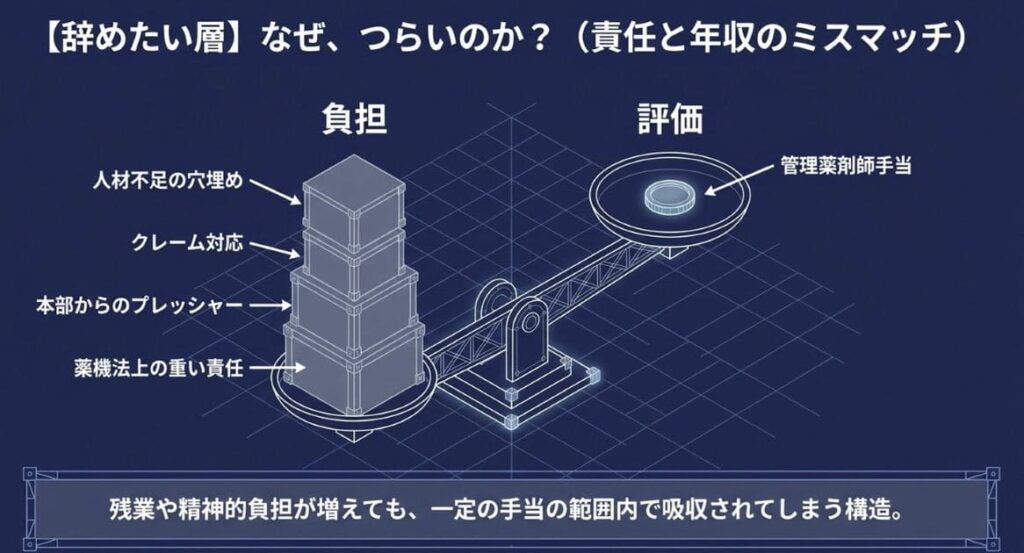 【辞めたい層】現役の管理薬剤師が転職を考える主な理由
