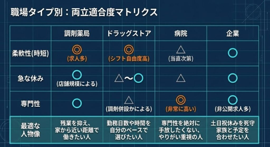 育児と両立しやすい薬剤師の働き方と職場選びのポイント