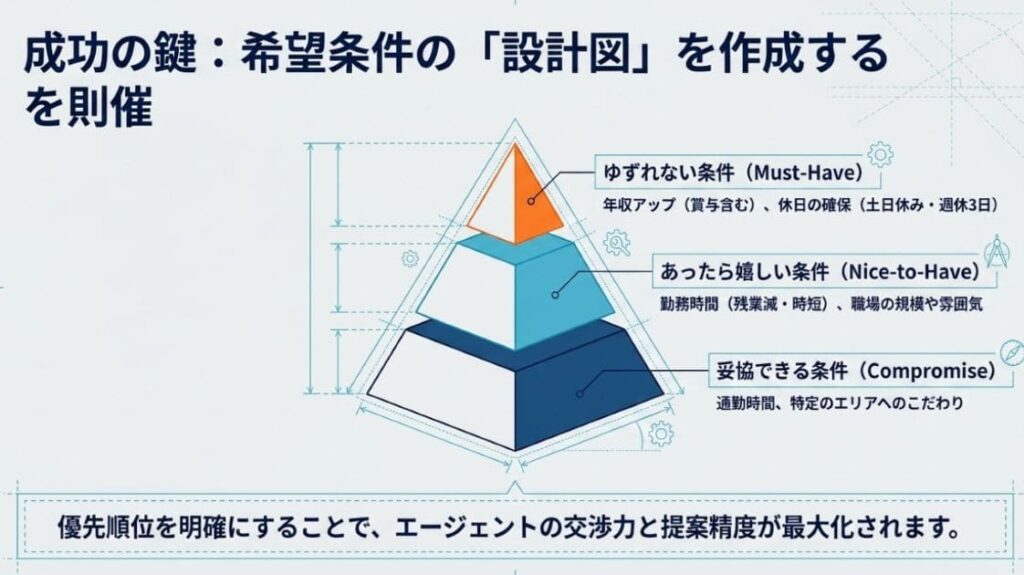 オーダーメイド求人で相談しやすい条件の例