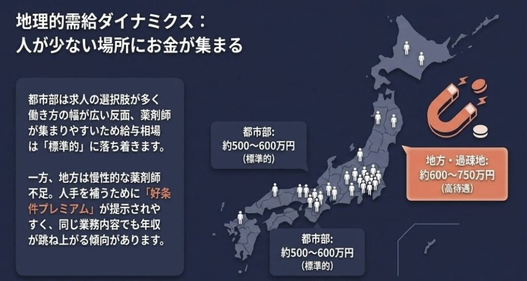 【地域別】都市部と地方の給料差