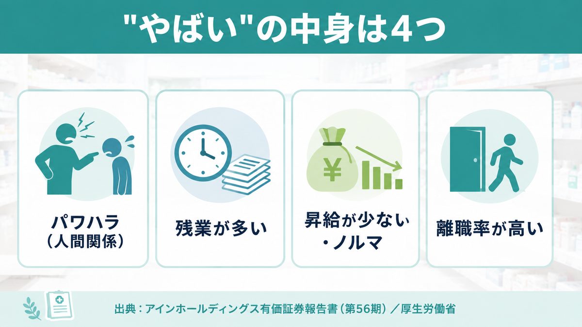 アイン薬局が「やばい」と言われる4つの理由｜まず噂を整理する