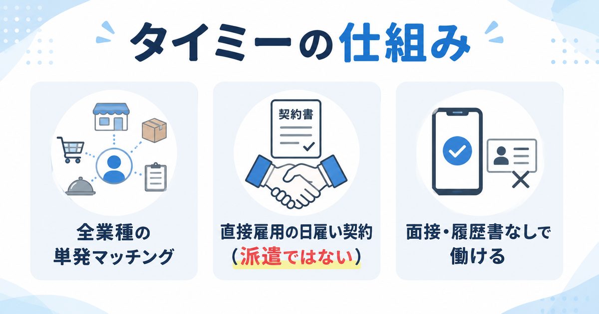 タイミーとは?薬剤師から見たスキマバイトの仕組み