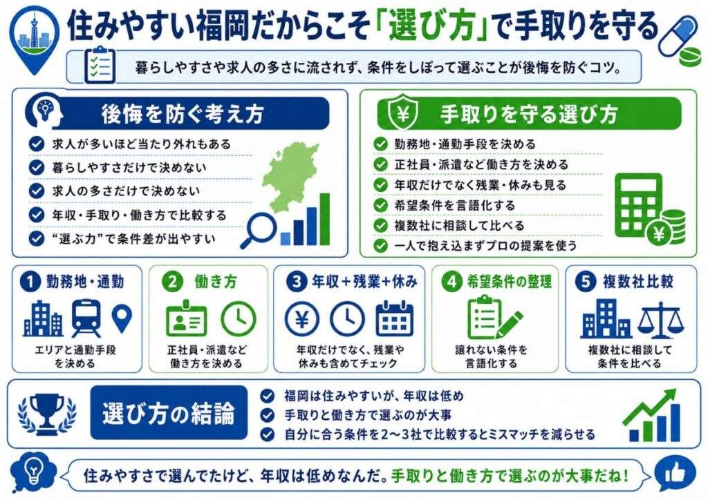 住みやすい福岡だからこそ「選び方」で手取りを守る