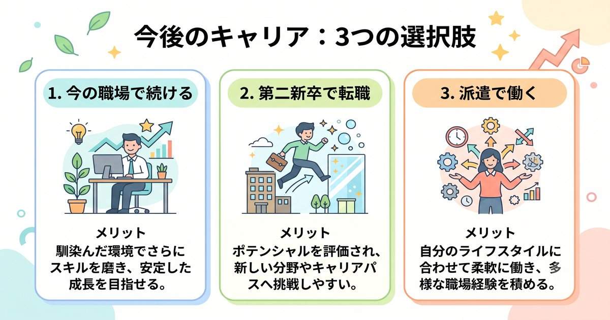 環境を変えるという選択肢|第二新卒・派遣という道