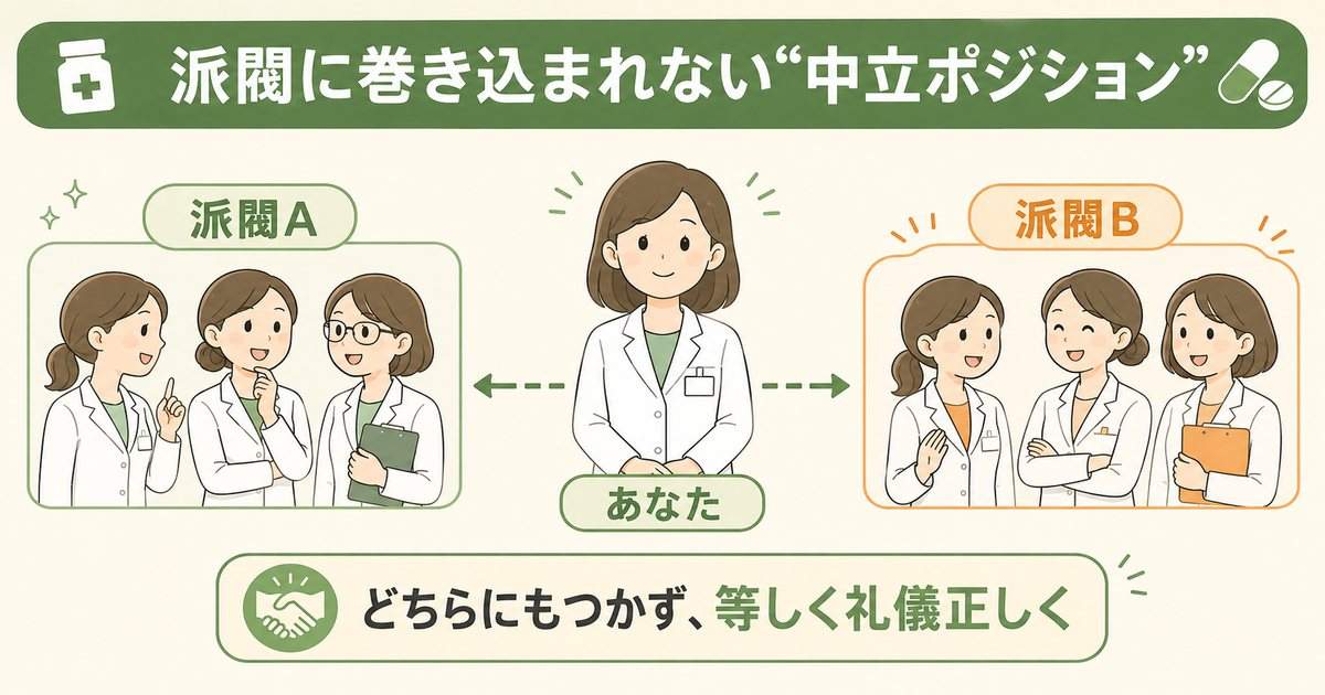 【派閥・グループ】派閥に巻き込まれない立ち回り