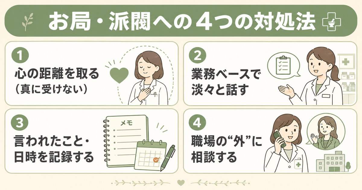 今日からできる|お局・派閥への具体的な対処法