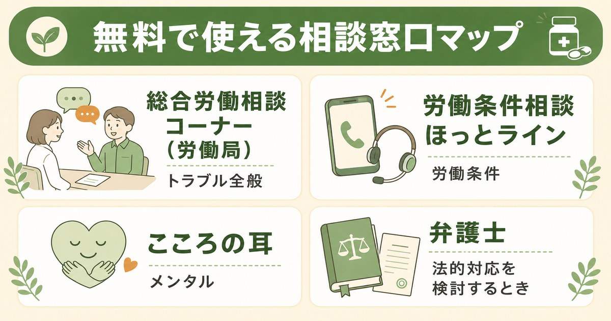 外部の相談窓口|労働局・専門機関