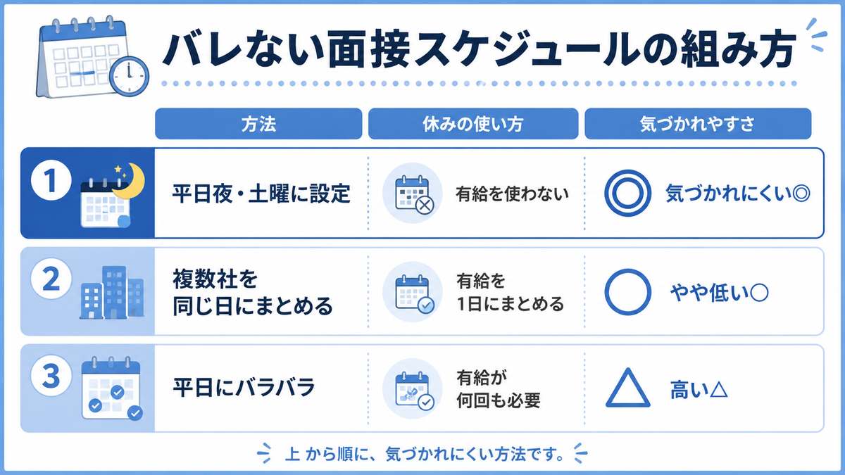 有給・面接でバレない動き方