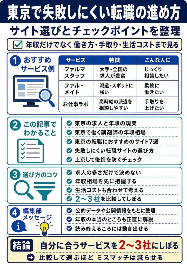 大事なのは、求人の多さに飛びつかず、年収相場と生活コストをふまえて選ぶことです。