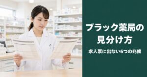 ブラック薬局の見分け方|求人票に出ない6つの兆候